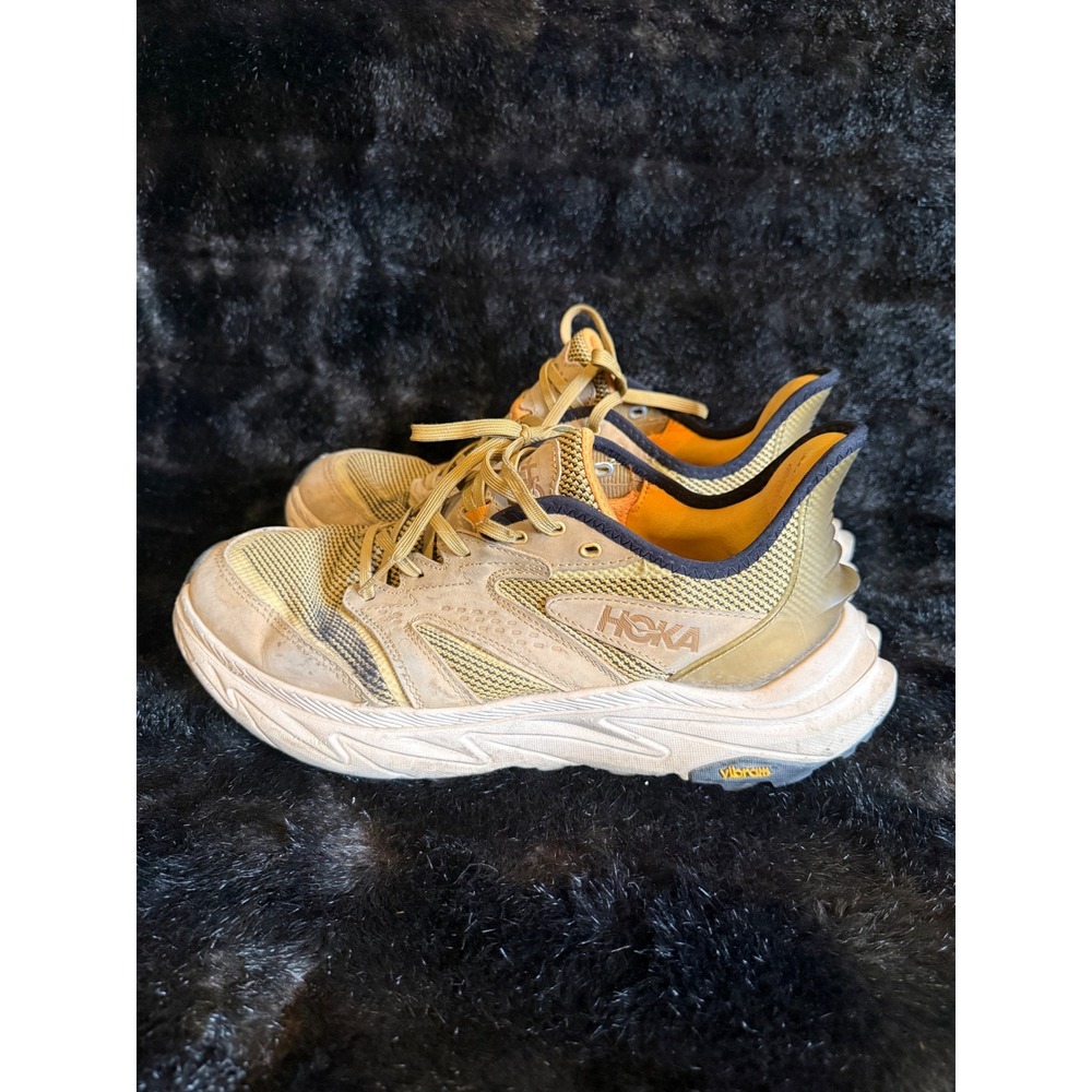 Hoka Anacapa Low GTX Tan Gold Men Trail Hiking Shoes Vibram Sole 11 D